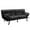 Black, variant on Costway Convertible Futon Sofa Bed Memory Foam Couch Sleeper with Adjustable Armrest Black