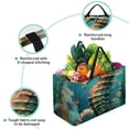 thumbnail image 3 of Hippocampus Large Capacity Reusable Beach Bag with Storage Bins and Shopping Basket - Foldable Oxford Cloth Tote for Beach, Pool, and Laundry, 3 of 7
