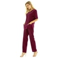 thumbnail image 6 of iiniim Men Women Scrubs Uniform Office Cosplay Costume Comfy Formal Set Nurse Work Suit Size S-3XL Wine_Red Small, 6 of 7