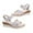 Silver, variant on NOKIO Summer Shoes for Women Ladies Casual Slope Heel Roman Shoes Summer Fashion Ladies Sandals Ladies Sandals