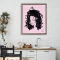 thumbnail image 2 of Stupell Industries Pink Liz Portrait Brown Framed Floater Canvas Wall Art design by Sierra Siler, 31 x 25, 2 of 9