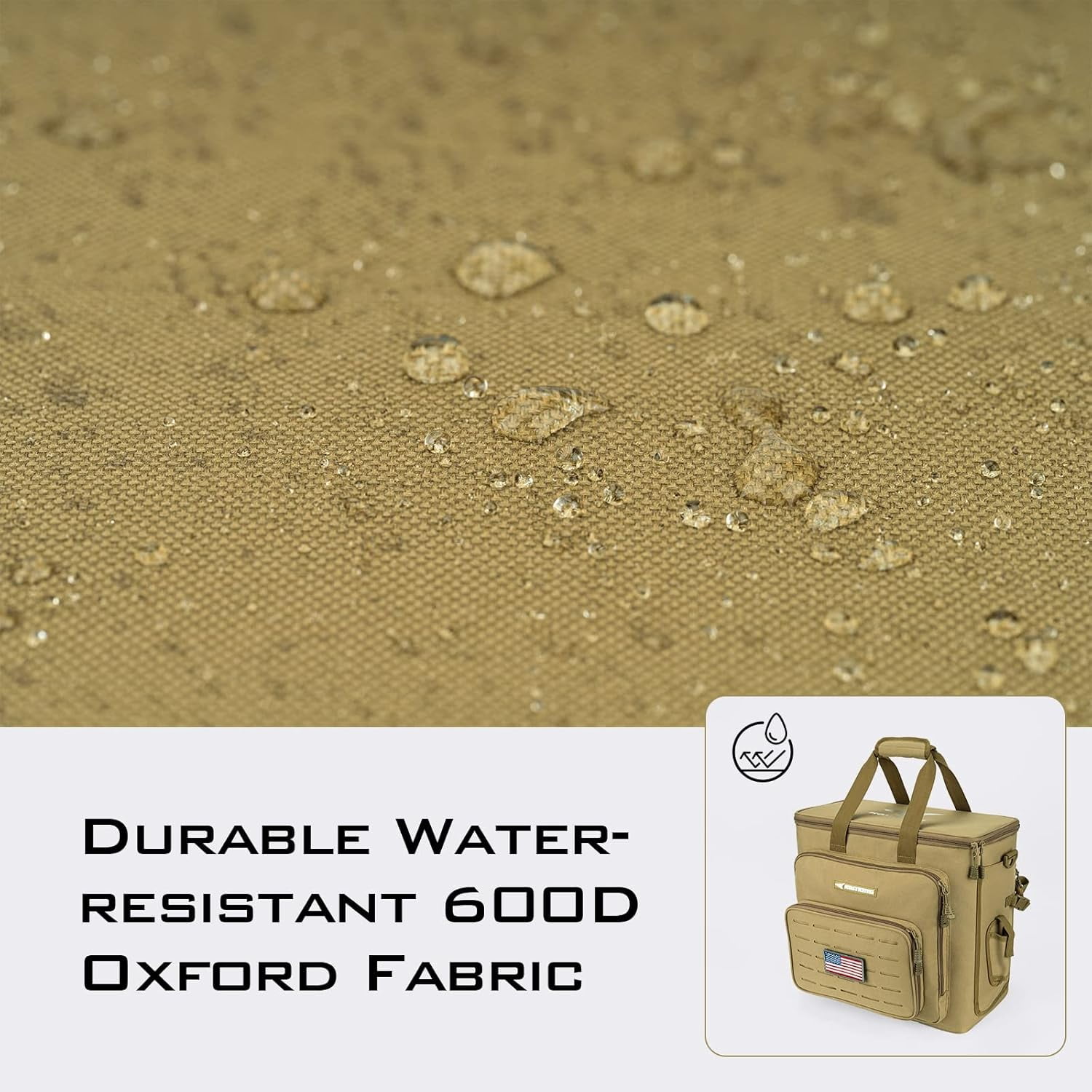 KastKing Fishing Tackle Bags - Water Resistant Material - Fishing Gear Storage -Karryall Large Khaki