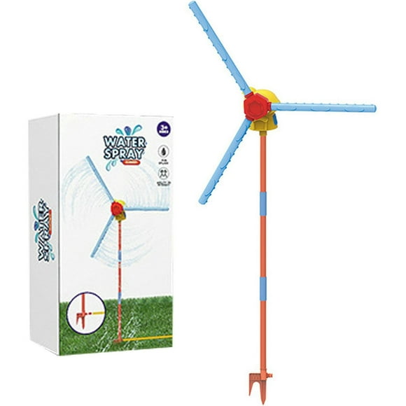 Tumotour Rotating Windmill Sprinkler For Kids Lawns Sprinklers For Yard With 36 Splashs Holes Summer Backyard Funs For Toddlers Pet Family Durables Lawns Sprayer