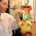 thumbnail image 3 of Dancing Duck Plush Toy Electronic Shake Dance With The Plush Cute Early Childhood Education Toy Home Decor Learn To Speak Shine, 3 of 5