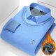 thumbnail image 1 of Camisa informal de dos piezas de lana gruesa y polar de invierno para hombre, camisa básica de punto, ropa de hombre de talla grande, 1 of 6