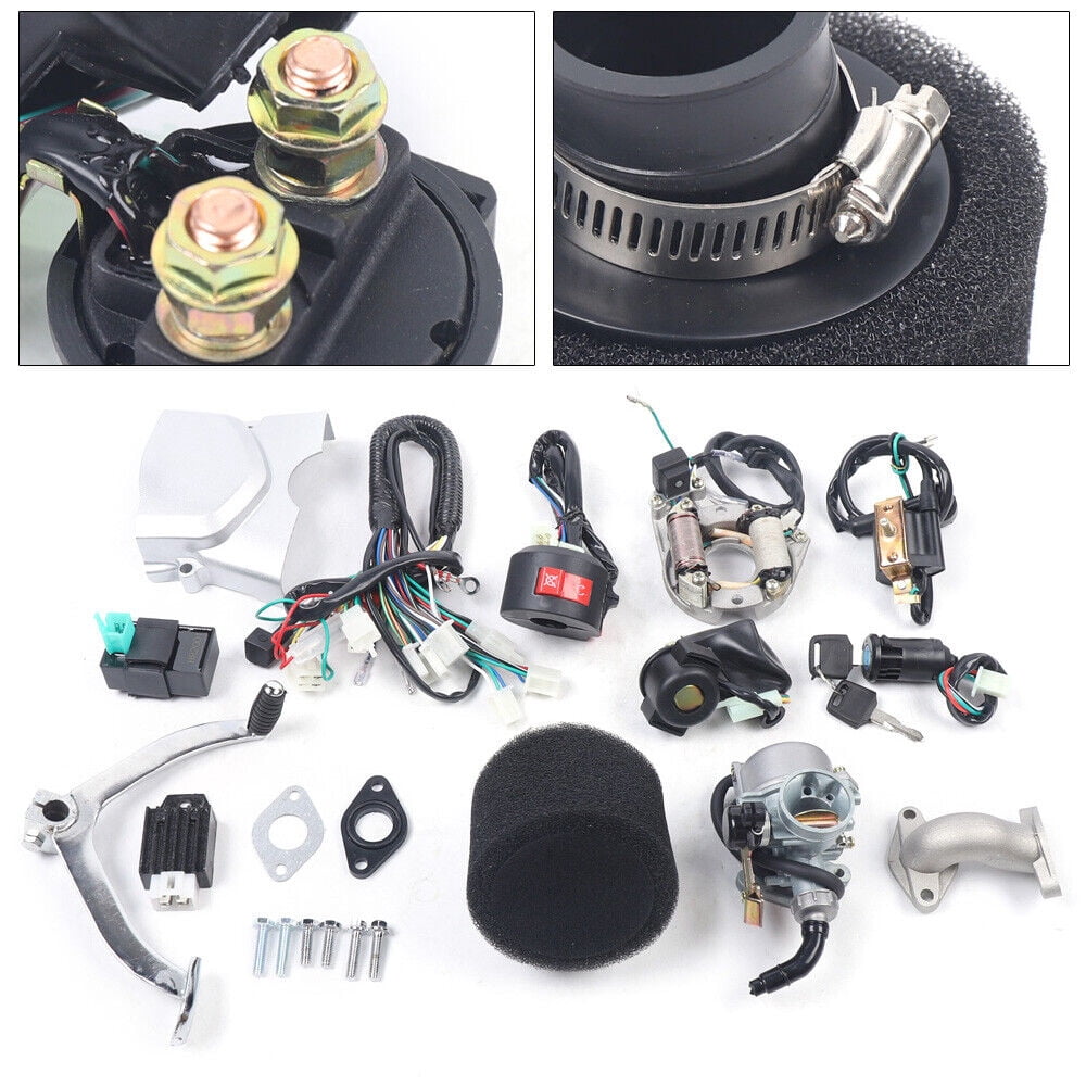SHZICMY 125cc Engine Motor Kit Semi Auto 3+1 Reverse fit ATV Go Kart Bike Quad 4 Stroke