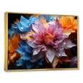 thumbnail image 2 of Designart "Abstracted Colorful Cornflowers I" Cornflowers Floater Framed Canvas Wall Art, 2 of 5