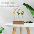 thumbnail image 6 of Raindrops 1 Set Creative Wood Stand Hydroponic Plant Containers Hydroponic Glass Vases, 6 of 8