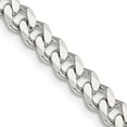 thumbnail image 1 of Sterling Silver Rhodium-Plated 6mm Curb Chain (22 X 6) Made In Italy qcb150r-22, 1 of 5
