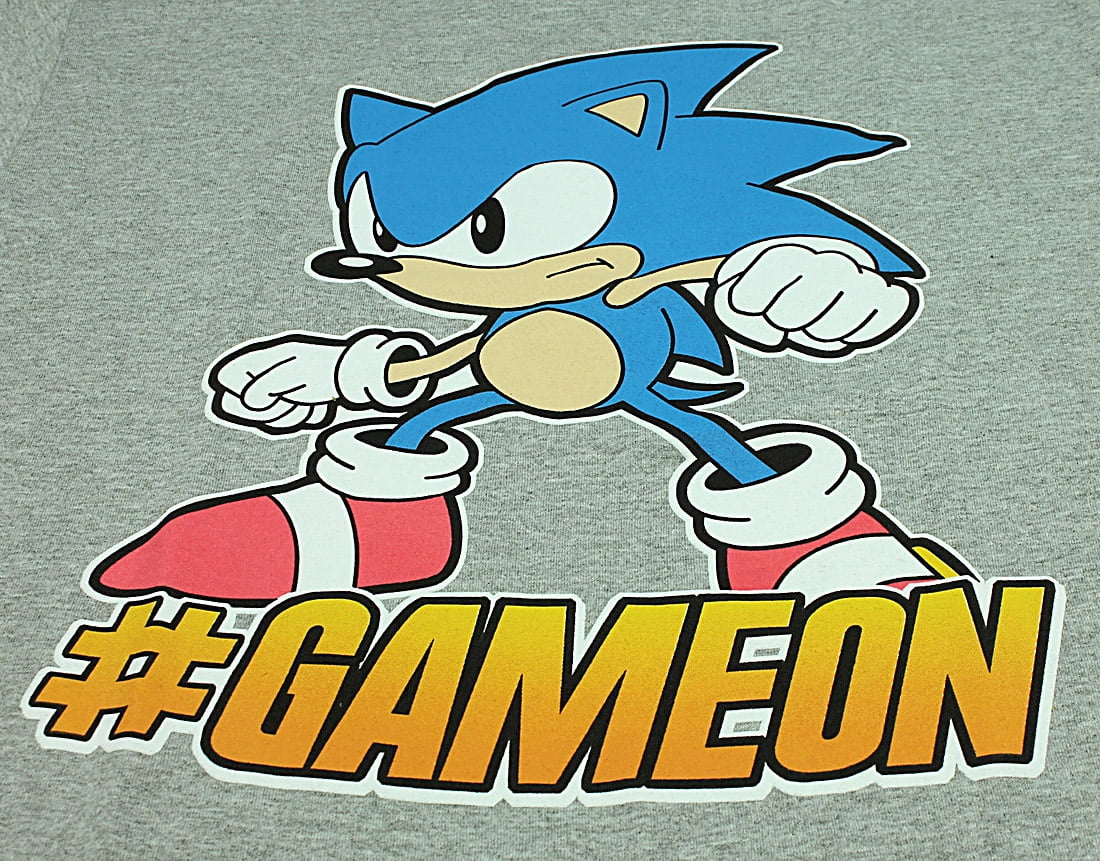 Sonic The Hedgehog #GameOn Sega Video Game Boys T-Shirt