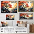 thumbnail image 4 of Designart "Fauvist Oak Revival" Tree Oak Floater Framed Wall Art Living Room, 4 of 5