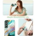 thumbnail image 7 of CASEFIV for Samsung Galaxy S22 Plus Case,[Military Grade Drop Tested] Marble Pattern Design Slim Rugged Shockproof Women Girls Men Protective Anti-Scratch Cover,Blackish Green, 7 of 7
