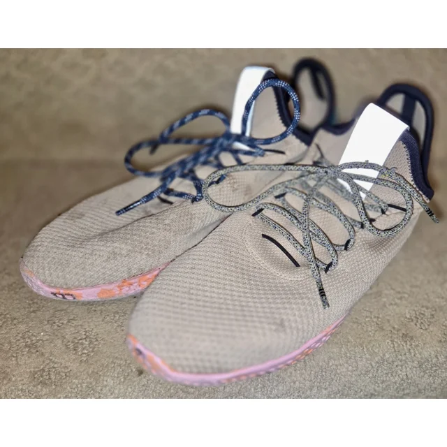 Adi-das Tennis HU Pharrell Tan Shoes Size 11 #BY2672
