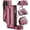 Hotpink, variant on For iPhone 11 Crossbody Wallet Case with Card Slots Zipper Pocket,PU Leather Magnetic Flip Folio Wristlet Shoulder Strap 3-in-1 Crossbody Phone Case Wallet for Women Men,Black