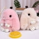 thumbnail image 2 of Colgante de conejo de piel de visón de imitación, adorable llavero de conejo, adorno para bolso, pequeño regalo, 2 of 6