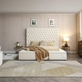 thumbnail image 2 of Better Home Products Classic Metal Queen Platform Bed Cream, 2 of 11