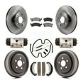 thumbnail image 1 of Transit Auto Front Rear Disc Brake Rotors Semi-Metallic Pads and Drum Kit (9Pc) for Car 2003-2005 Pontiac Sunfire Chevrolet Cavalier K8S-102587, 1 of 11