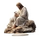 thumbnail image 1 of Placa de Jesús y el Cordero, acrílico 2D plano, coleccionable, centro de mesa, letrero de mesa para fiestas navideñas, suministros para dormitorio, 1 of 8
