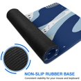 thumbnail image 6 of Concentric Circle Blue River Camouflage&nbsp;mouse Padswaterproofwashable&nbsp;for Office Home Work GamingmousepadsRubber Base Mousepad with Stitched Edges 31.5x11.8inches, 6 of 7