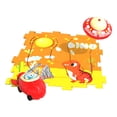 thumbnail image 3 of Juego de rompecabezas con pistas de rompecabezas y vehículo para niñas, niños y vacaciones tema de dinosaurio 4 piezas, 3 of 9