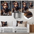 thumbnail image 4 of Designart "Tupac King of Rap (Celebrity) II" Celebrity Metal Art Print, 4 of 5
