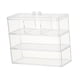 thumbnail image 2 of Estuche organizador de cosméticos portátil de oficina, acrílico transparente, para baño, con tapa. B, 2 of 9