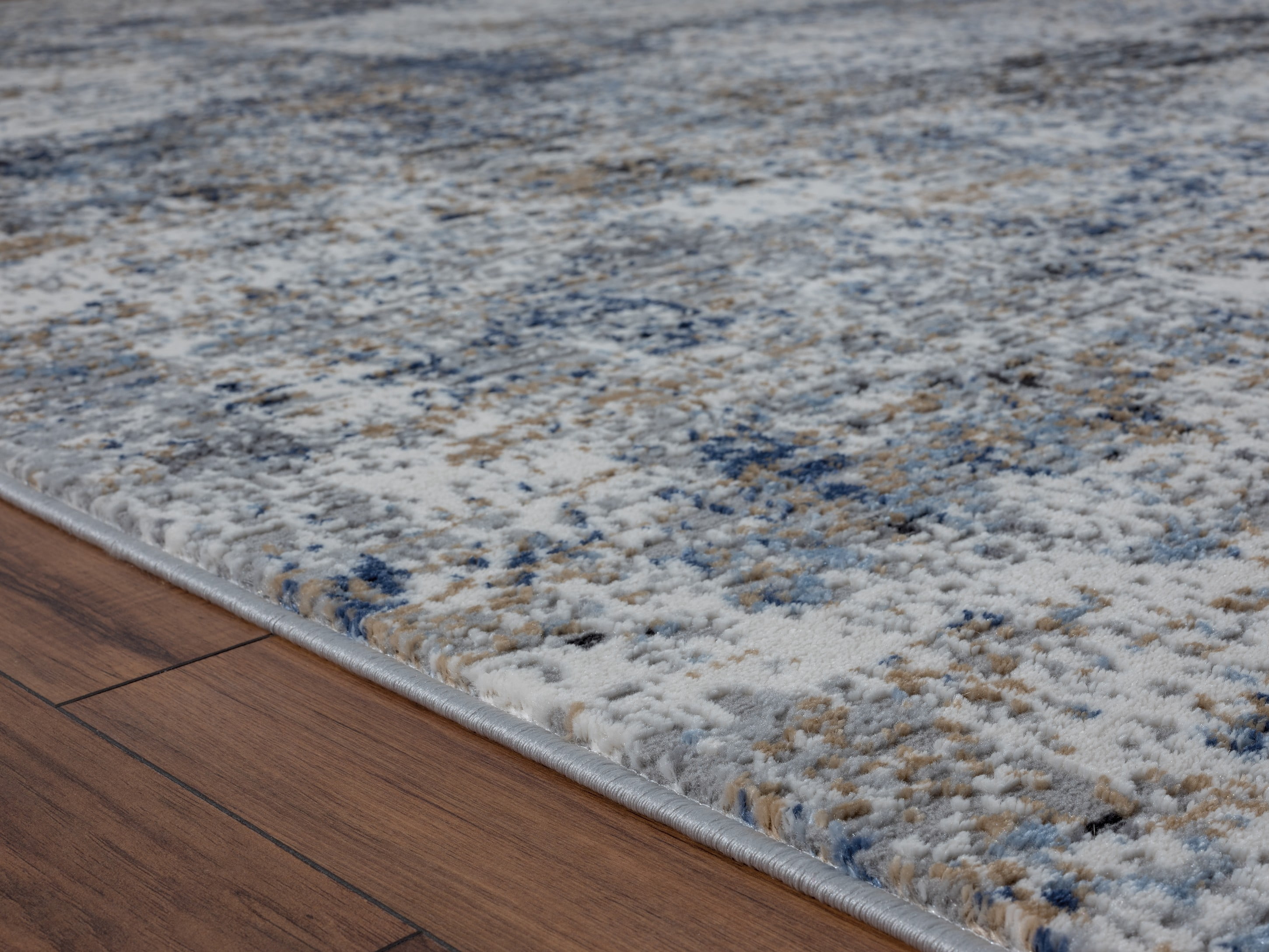 United Weavers Hyperion Enceladus Transitional Abstract Area Rug, Blue, 5'3" x 7'2"