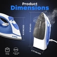 thumbnail image 6 of Utopia Home Steam Iron for Clothes With Non-Stick Soleplate - 1200W Clothes Iron With Adjustable Thermostat Control, Overheat Safety Protection & Variable Steam Control, 6 of 9