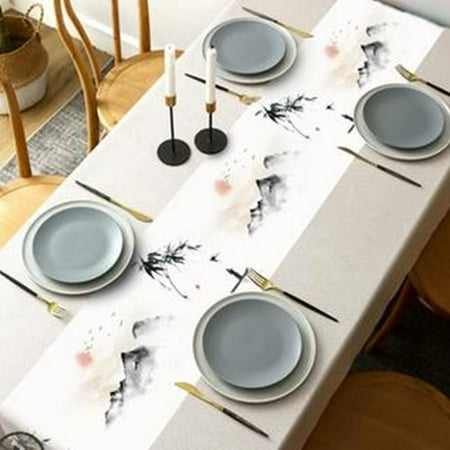 

MARSMO Vinyl Rectangle Tablecloth - 100% Waterproof Oil Proof Spill Proof PVC Table Cloth Wipe Clean Table Cover for Dining Table 1pcs 120*120cm