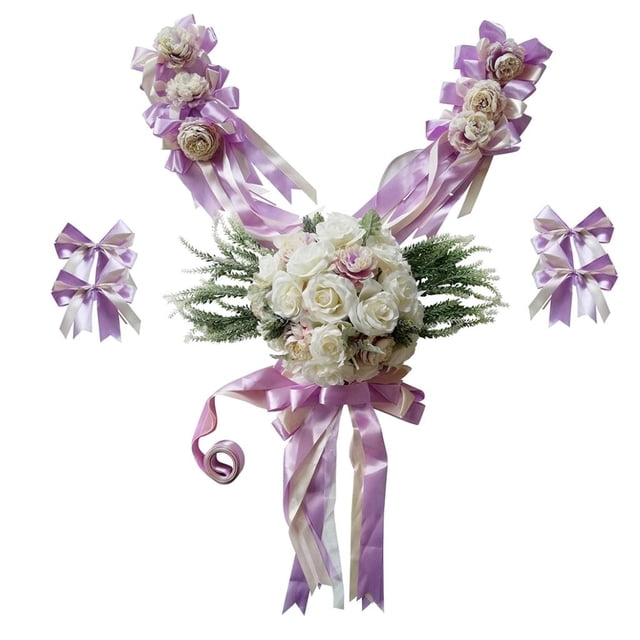 Paquete de 12 / Set Kit de Decoraciones para Bodas Set de Flores Artificial