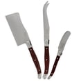 thumbnail image 2 of French Home Laguiole Cheese Knife Set, 3 Piece, Pakkawood., 2 of 9