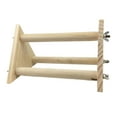 thumbnail image 5 of Bird Perch Wood Stand Toy Parrot Play Stand Platform Bird Cage Branch Perch Accessories for Parakeets Canaries Cockatiels Lovebirds, 5 of 10