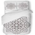 thumbnail image 1 of Juego de Ropa de Cama ABPHQTO de 3 Piezas Mandala en Blanco y Negro para Colorear Twin Size, 1 of 1