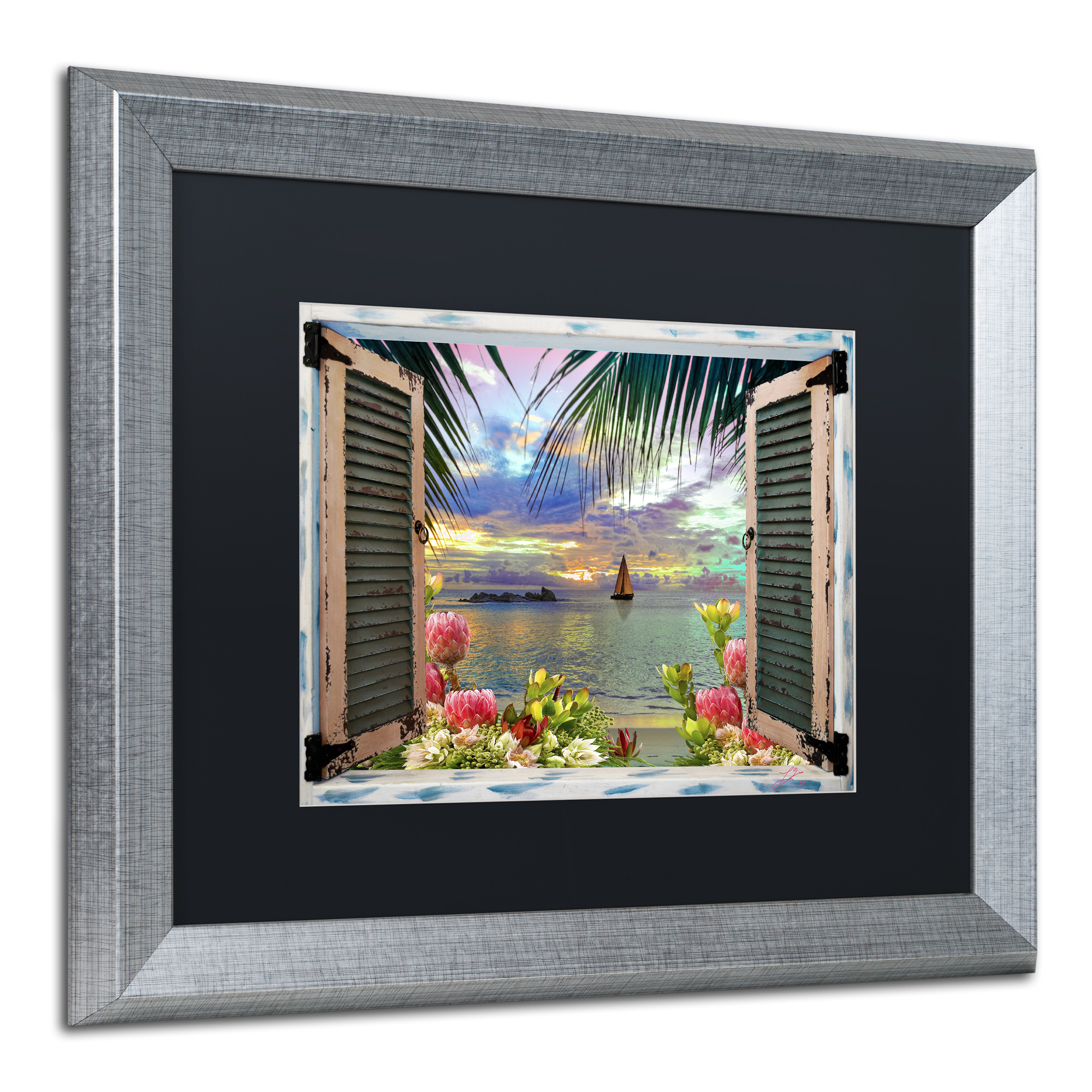 Trademark Art Landscape Framed Art Print, by Leo Kelly