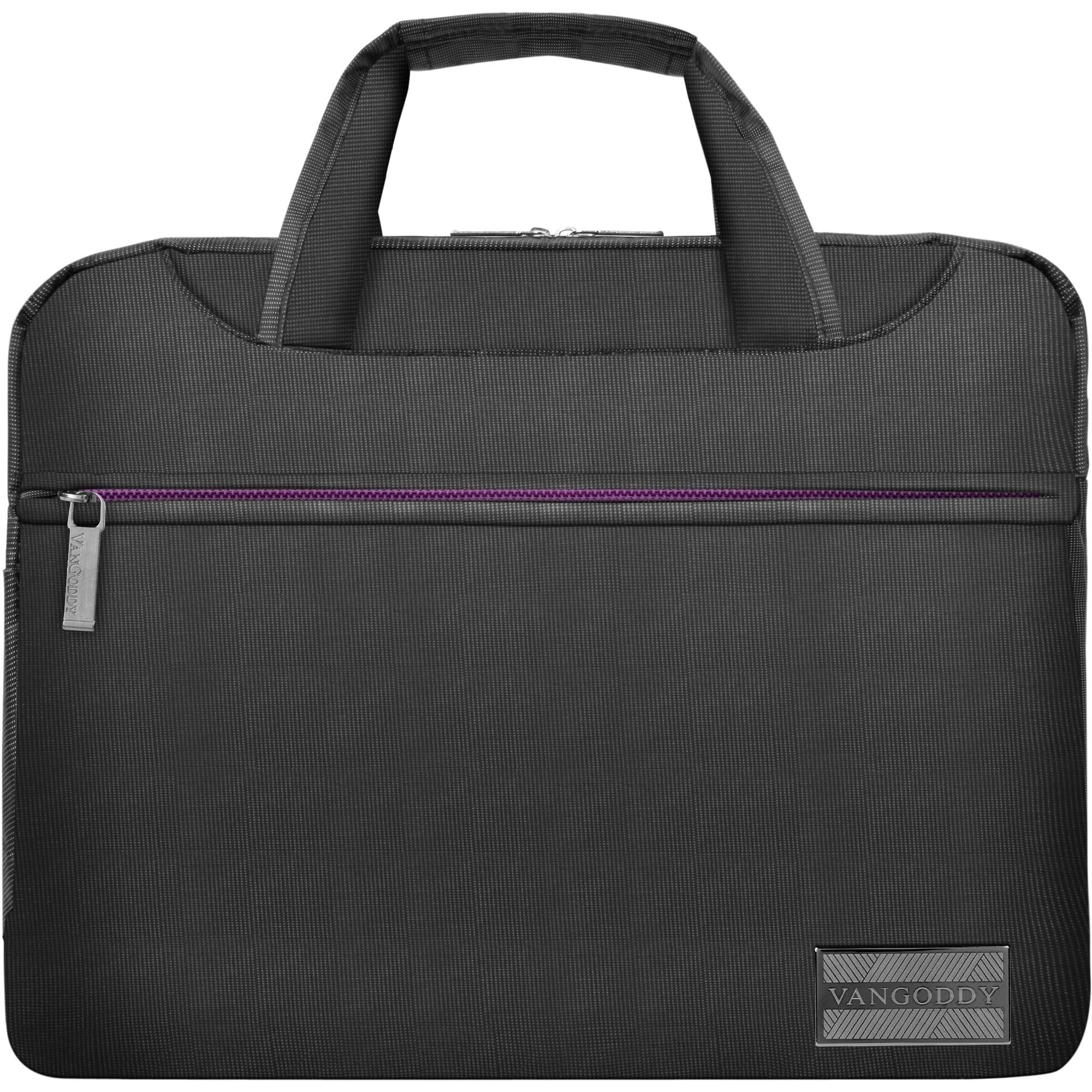 Yuotry Neoprene Laptop Sleeve Case Jeans Fabric Portable Laptop Bag Business Laptop Shoulder Messenger Bag Protective Bag 15.6 Inch
