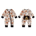 thumbnail image 4 of jiaxiM Zipper Jumpsuit, Halloween Restwear, Halloween Mixed‑Fall‑Print One‑Piece, Stretchy Breathable Cloth, Front Zip Closure, Full Length Silhouette, Indoor Seasonal Use, 4 of 4