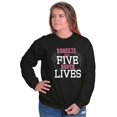 thumbnail image 5 of Squeeze With Five Saves Lives Women Crewneck Sweatshirt Brisco Brands S, 5 of 6