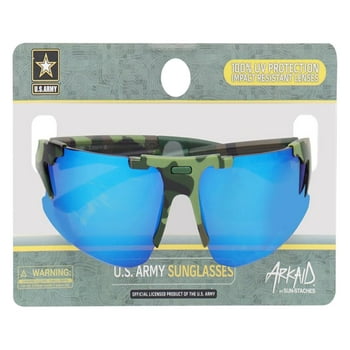 US Army Camoue Boys Sports Wrap Kids Sunglasses