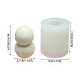 thumbnail image 2 of asddcavvf Snowman Candle Silicone DIY Handmade Floating Candle Holders, 2 of 4