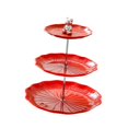 thumbnail image 3 of Expositor de postres y cupcakes, soporte para cupcakes, ideal para cumpleaños, hoteles y bodas. Rojo con oso plateado, 3 of 8