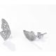 thumbnail image 2 of Butterfly Wing Earrings(a Pair)18k Gold Plated Simulated Diamond Silver Stud Earrings, Tiny Butterfly Cartilage Earrings For Women, 2 of 4