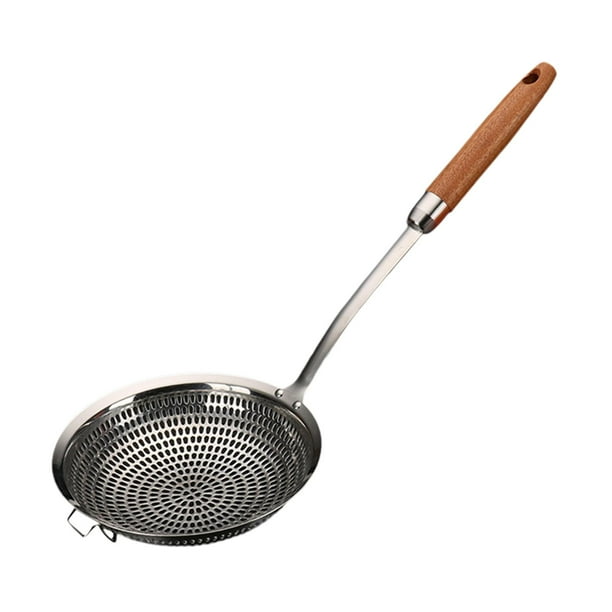 Cuchara ranurada para colar fideos, cuchara de mango largo, cucharón colador de cocina para cocinar Medio