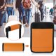 thumbnail image 4 of OKBY Cubierta de la manija de la Maleta-Rectángulo de Neopreno Caja de Equipaje Suave Cubierta de la manija de la Puerta del automóvil Manijas envolventes Maleta Etiquetas de Viaje(Naranja), 4 of 5