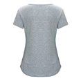 thumbnail image 4 of Youmylove Women Maternity T-Shirt Short Sleeve Crew Neck Striped Printed Nursed Tops Tee Shirts For Breastfeeding Comfy, 4 of 6