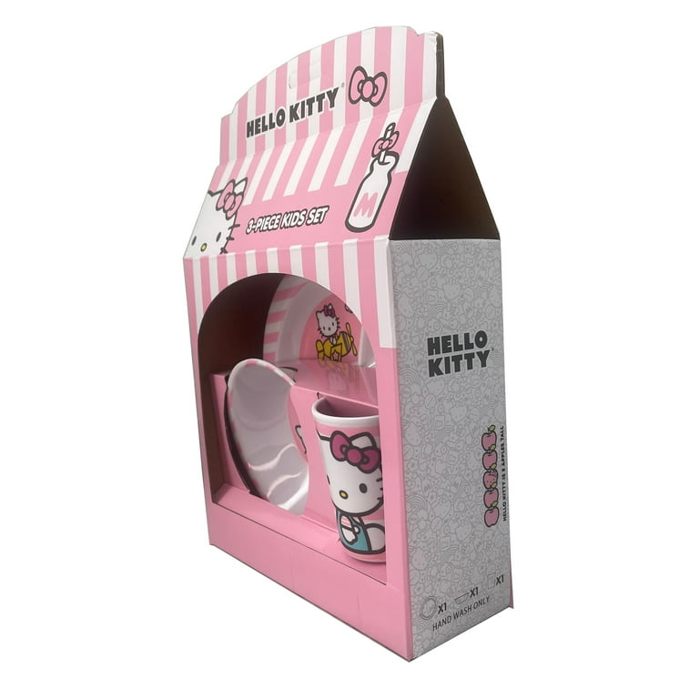 Hello Kitty Dinnerware 3 Piece Set - Walmart.com
