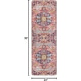 thumbnail image 4 of Wonnitar 2'x6' Washable Kitchen Runner Rug,Hallway Entryway Runner Rug, Oriental Medallion Distressed Non-Slip Mat, Bohemian Low-Pile Floor Carpet Runner for Bathroom Laundry Bedside, 4 of 7