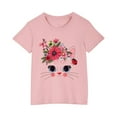 thumbnail image 4 of Piuwrlz Kid Short Sleeve Sweatshirt Girls T-Shirts Pink Size 3 Years, 4 of 4