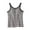 Gray, variant on Women's Striped Tank Top with Built in Bra Slim Fit Stretchy Camisole Padded Shirt Casual Summer Yoga Top