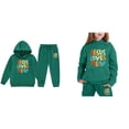 thumbnail image 3 of KidS Jesus Loves You Hooded Sweatshirts Long Sleeve Warm Graphic Hoodies Girls Loose Pullover Jogging Pants 2 Piece Fall Winter Clothes Cute Sweatshirt 6-7 Years Cute&nbsp;Boys Girls&nbsp;Clothing, 3 of 5