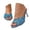 Blue, variant on Women Glitter Pointed Toe Slide Sandals Slip On 2.75 Inch Stiletto Heel Evening Party Dress Slippers